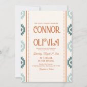 Modern Western Photo Wedding Invitation 招待状 (正面)