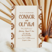 Modern Western Photo Wedding Invitation 招待状