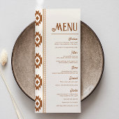 Modern Western Wedding Menu メニュー
