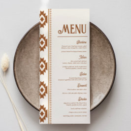 Modern Western Wedding Menu メニュー