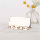 Modern Western Wedding Place Card  プレイスカード (裏面)