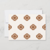 Modern Western Wedding RSVP Card (裏面)