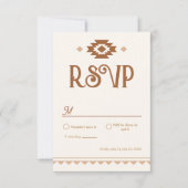 Modern Western Wedding RSVP Card (正面)