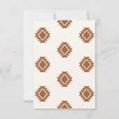 Modern Western Wedding RSVP Card (裏面)