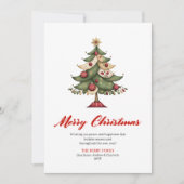 Modern Whimsical Christmas Tree Greeting Layout シーズンカード (正面)