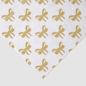 Modern Whimsical Gold Coquette Bow Graduation 薄葉紙 (詳細)