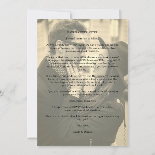 Modern Whimsical Typography Script Custom Photo (裏面)