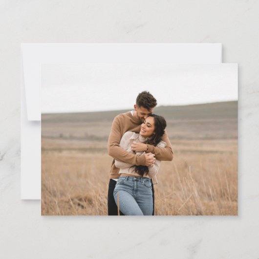 Modern Whimsy Wedding Details Enclosure Card 出欠カード (裏面)