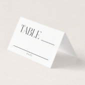 Modern Whimsy Wedding Table Place Cards (裏面)