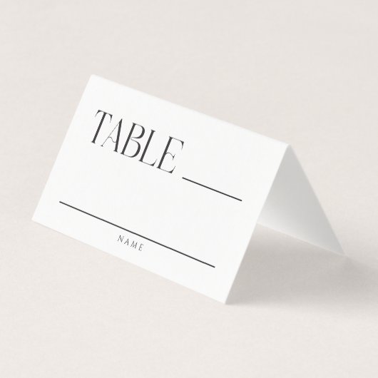 Modern Whimsy Wedding Table Place Cards (裏面)