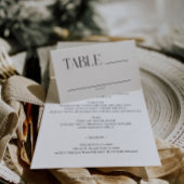 Modern Whimsy Wedding Table Place Cards