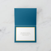 Modern White Botanical Flowers Elegant Thank You カード (内部)