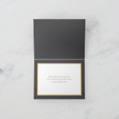 Modern White Botanical Flowers Elegant Thank You カード (内部)