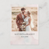 Modern White Burgundy Flowers QR Code Details エンクロージャーカード (裏面)