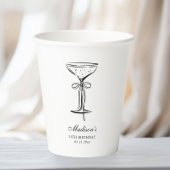 Modern White Coquette Champagne 紙コップ