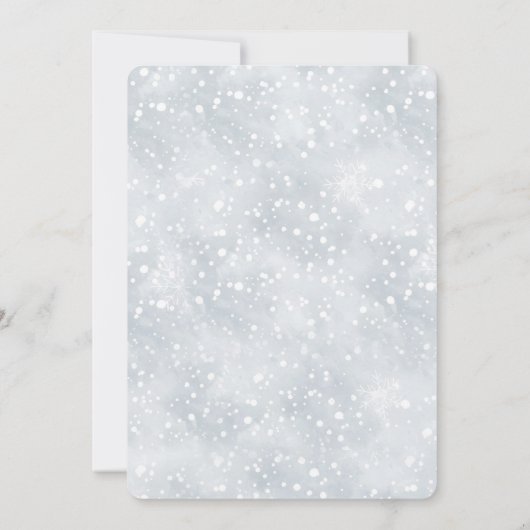 Modern White Elephant Gift Exchange Holiday Party  招待状 (裏面)