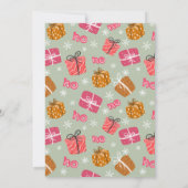 Modern White Elephant Gift Exchange Party 招待状 (裏面)