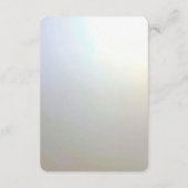 Modern White Flowers Pearls Detail Enclosure エンクロージャーカード (裏面)