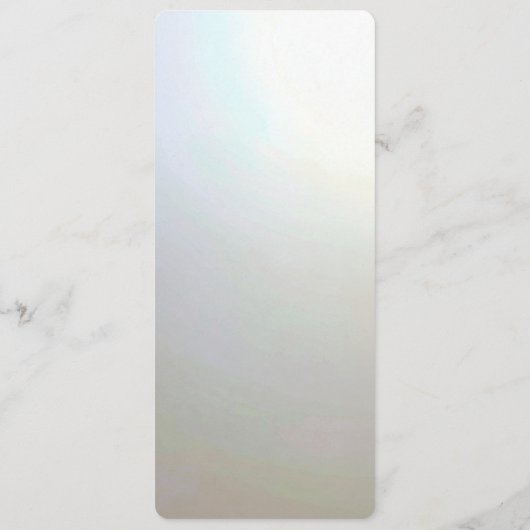 Modern White Flowers Pearls Menu メニュー (裏面)