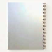 Modern White Flowers Pearls Notebook ノートブック (裏面)