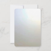 Modern White Flowers Pearls RSVP Card (裏面)