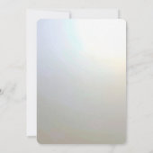 Modern White Flowers Pearls Save the Date セーブザデート (裏面)