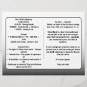 Modern White Gradient Church Bulletin  チラシ (裏面)