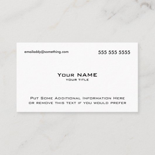 Modern White QR Code 名刺 (正面)