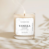 Modern White Rustic Label スクエアシール