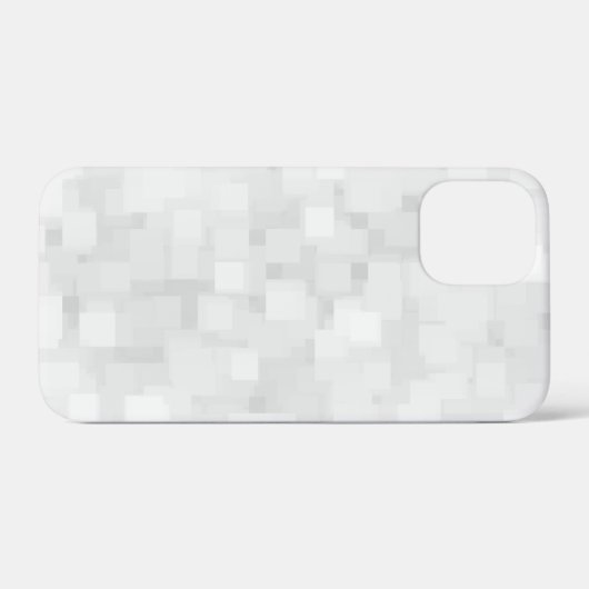 Modern White Square Pattern Case-Mate iPhoneケース (裏面 (横))