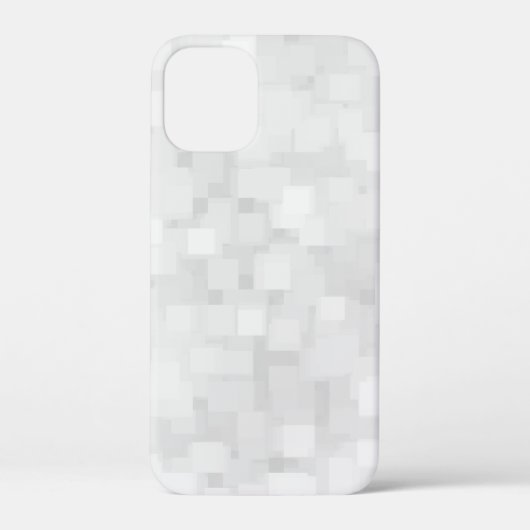 Modern White Square Pattern Case-Mate iPhoneケース (裏面)
