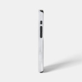 Modern White Square Pattern iPhoneケース (左側面)
