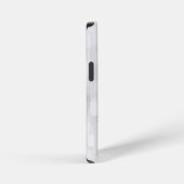 Modern White Square Pattern iPhoneケース (右側面)