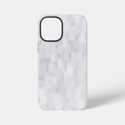 Modern White Square Pattern iPhoneケース (裏面)