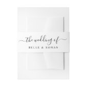 Modern White The Wedding Of 招待状ベリーバンド (正面例)