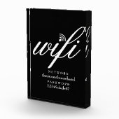 Modern Wifi Network and Password Sign フォトブロック (右)