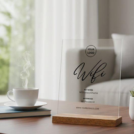 Modern Wifi Password Network  アクリルサイン