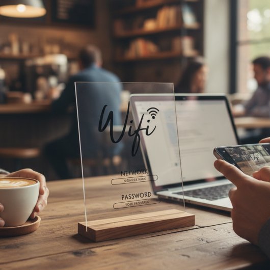Modern Wifi Password Network アクリルサイン
