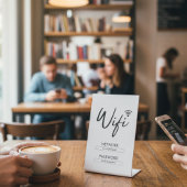 Modern Wifi Password Network  台座サイン