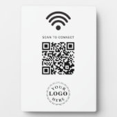 Modern WiFi QR Code Sign for Easy Guest Access フォトプラーク (正面)