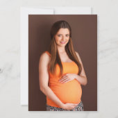 Modern Wild One Baby Shower Photo 招待状 (裏面)