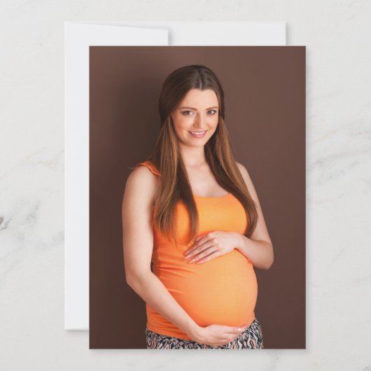 Modern Wild One Baby Shower Photo 招待状 (裏面)