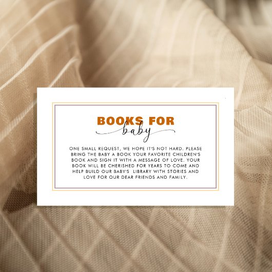  modern Wild One “Book for Baby” エンクロージャーカード