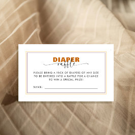 MOdern Wild One diaper raffle  エンクロージャーカード