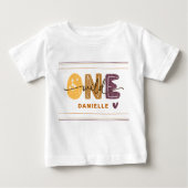 Modern Wild One First Birthday ベビーTシャツ (正面)
