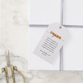 Modern Wild One First Birthday | Thank you ギフトタグ