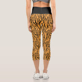 Modern Wild Tiger Pattern Leggings カプリレギンス (裏面)