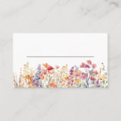 Modern, Wildflower Baby Shower プレイスカード (正面)