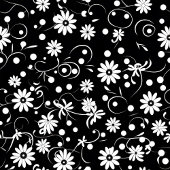 Modern Wildflower Blanket Custom Monochrome Style フリースブランケット