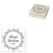 Modern Wildflowers and Twigs and Design ラバースタンプ (押印)